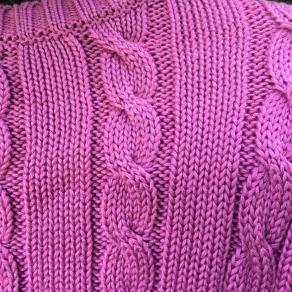 NWOT Talbot,100% Cotton Sweater, Cable design, S P - Picture 6 of 6